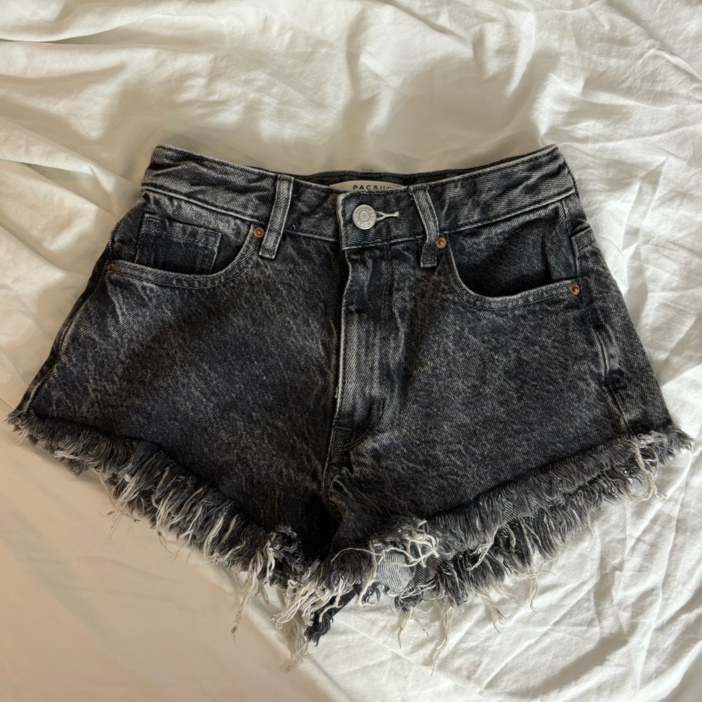 Pacsun Black High Rise Festival Shorts